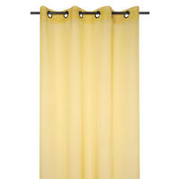 KONČANA ZAVESA  pol prosojno   135/260 cm  - rumena, Basics, tekstil (135/260cm)