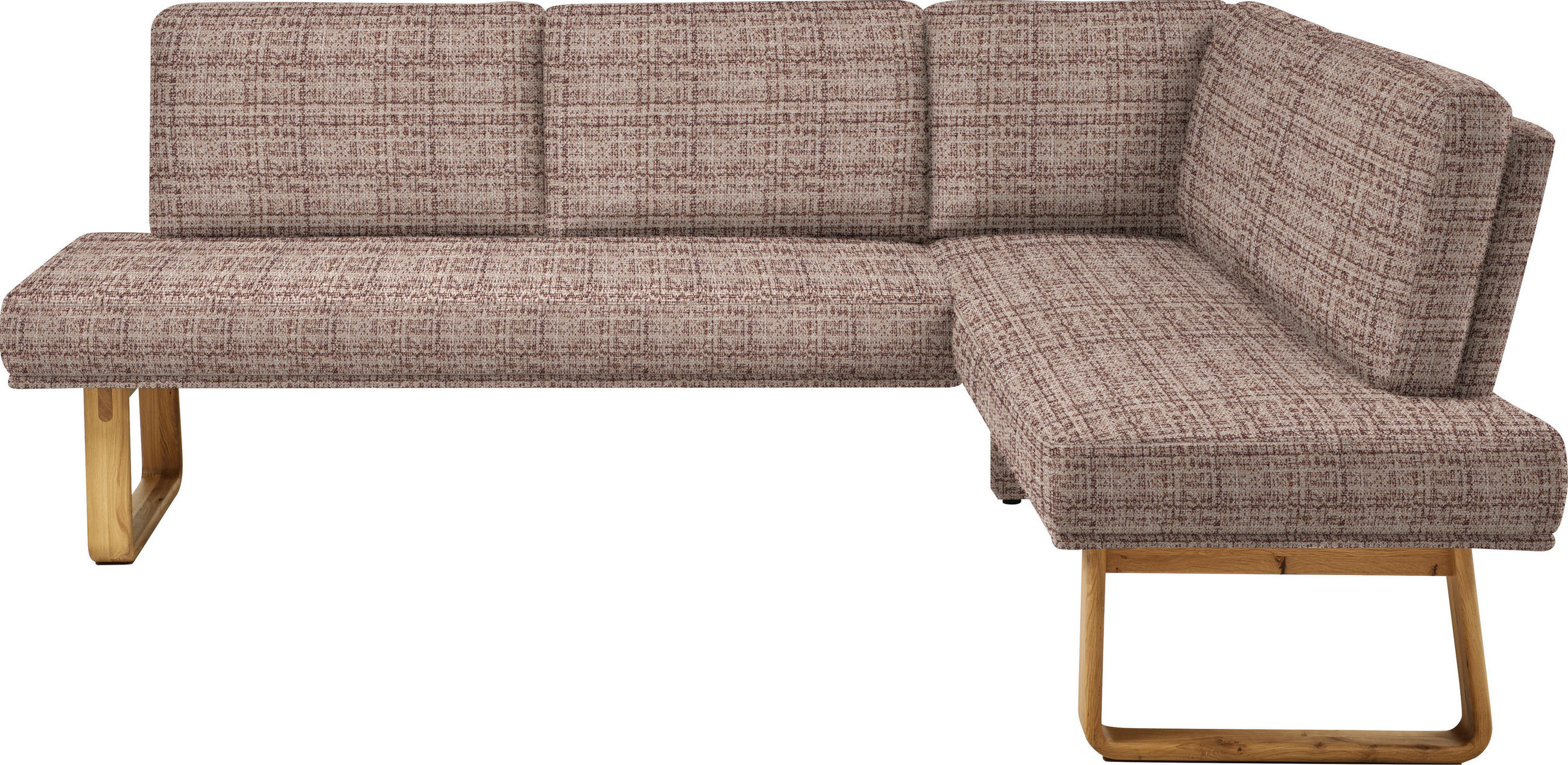 ECKBANK 240/174 cm  in Braun, Eichefarben  - Eichefarben/Braun, Design, Holz/Textil (240/174cm) - Dieter Knoll