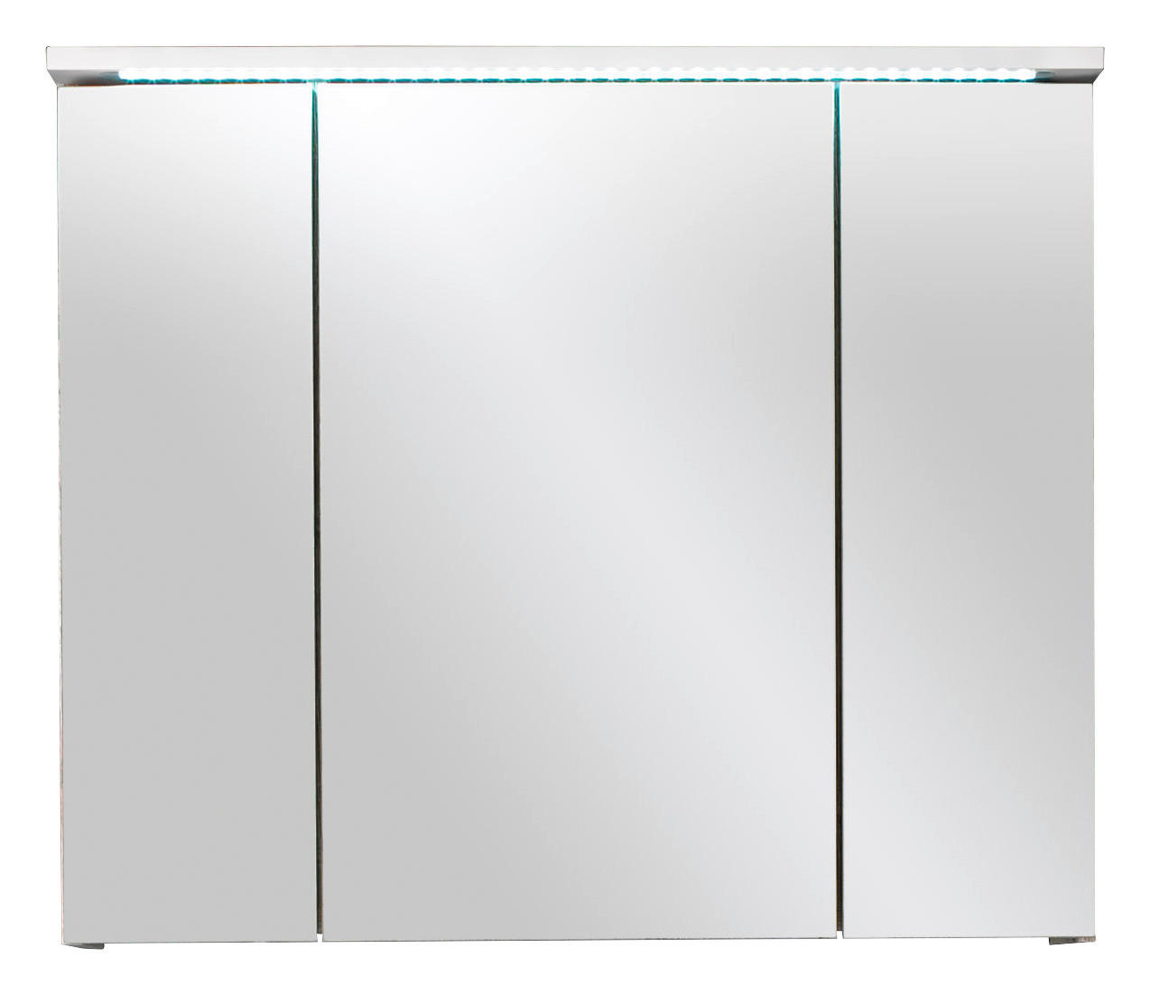 SPIEGELSCHRANK Weiß - Weiß, Design, Glas/Holzwerkstoff (80/68/23cm) - MID.YOU