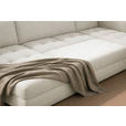 WOHNLANDSCHAFT Beige Chenille  - Beige/Schwarz, KONVENTIONELL, Textil/Metall (160/340/188cm) - Xora