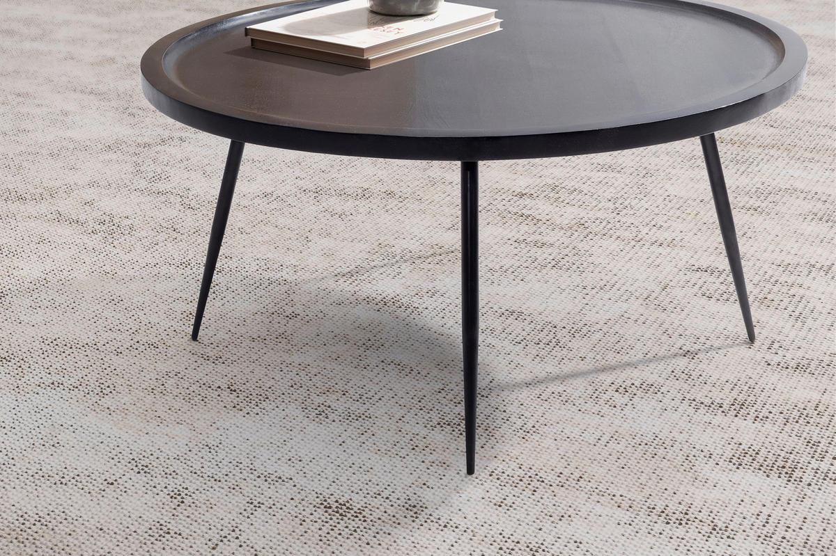 COUCHTISCH in Holz 75/75/38 cm  - Schwarz, Design, Holz/Metall (75/75/38cm) - MID.YOU