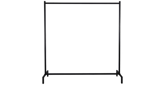 GARDEROBENSTÄNDER in Schwarz 150.5/158.5/38 cm   - Schwarz, Basics, Metall (150.5/158.5/38cm) - Xora