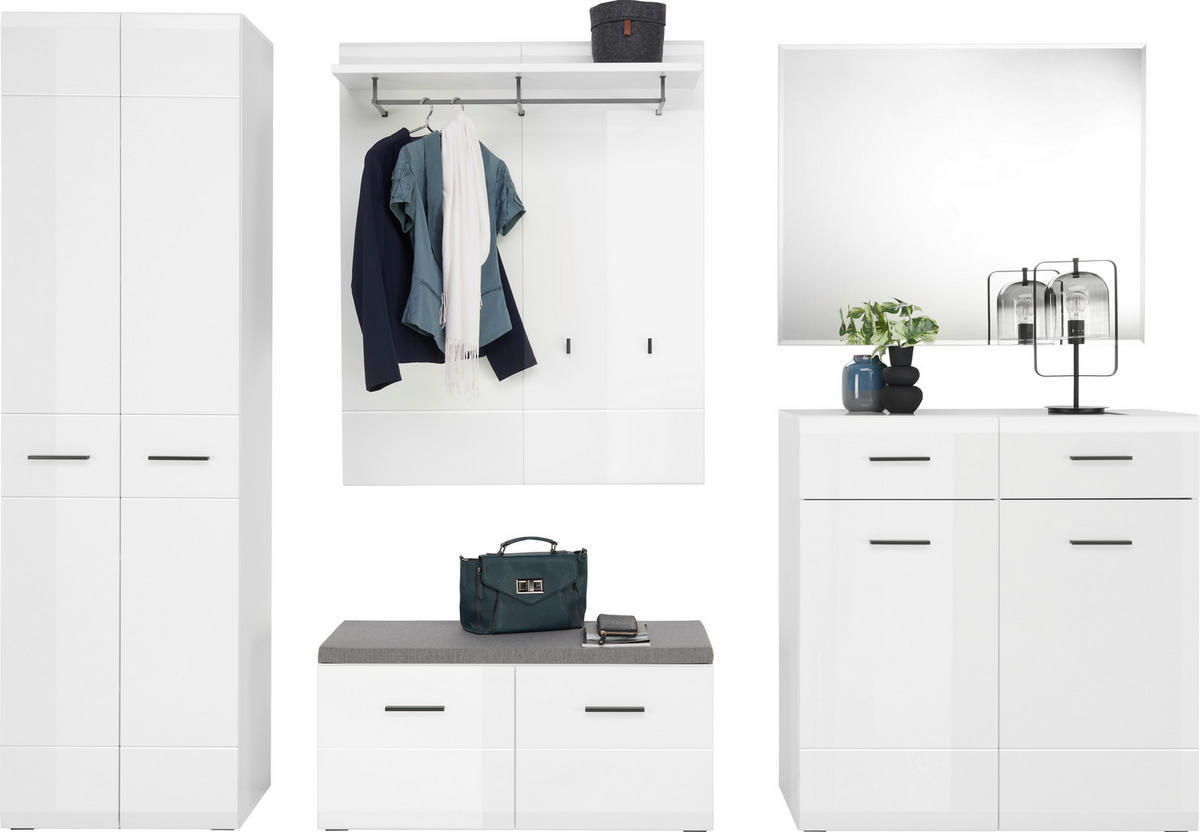 TÜKÖR 100/82,5/1,98 cm  - fehér, Basics, faalapú anyag (100/82,5/1,98cm) - Hom`in