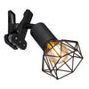 KLEMMLEUCHTE 13/9,2/18,8 cm   - Schwarz, Basics, Kunststoff/Metall (13/9,2/18,8cm) - Globo