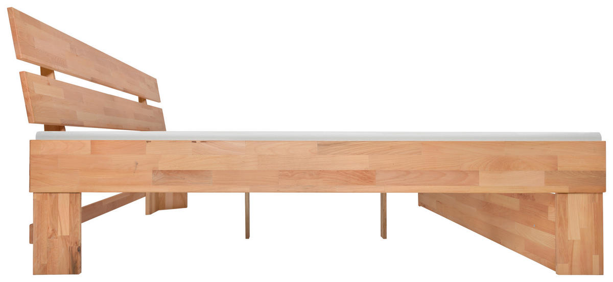 BETT 180/200 cm  in Kernbuche  - Kernbuche, Natur, Holz (180/200cm) - Carryhome