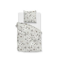BETTWÄSCHE 2-teilig Ines Flanell 155/220 cm  - Grau, Basics, Textil (155/220cm) - Zohome