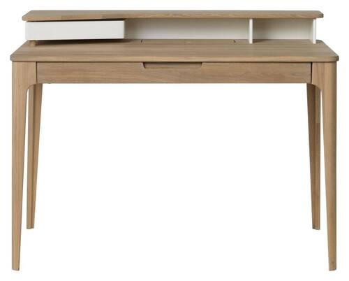 SCHREIBTISCH 120/60/90 cm  in Weiß, Eichefarben  - Eichefarben/Weiß, Design, Holzwerkstoff (120/60/90cm) - Novel