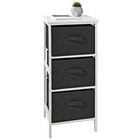 REGAL Kiefer Schwarz, Weiß  - Schwarz/Weiß, Design, Holz/Textil (37/80/30cm) - Carryhome