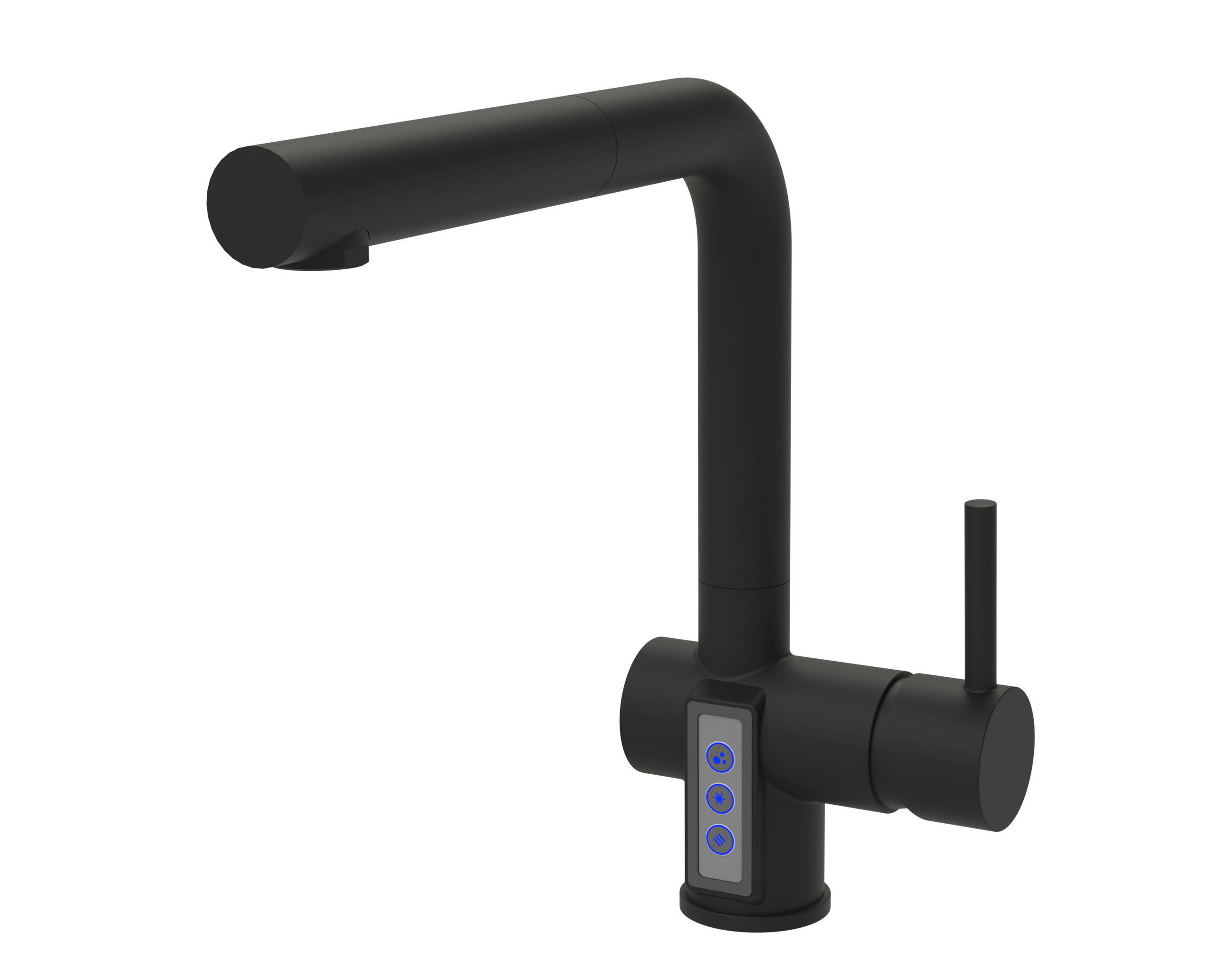 KÜCHENARMATUR 54856-S  - Schwarz, Basics, Metall (8/25,9/24,9cm)