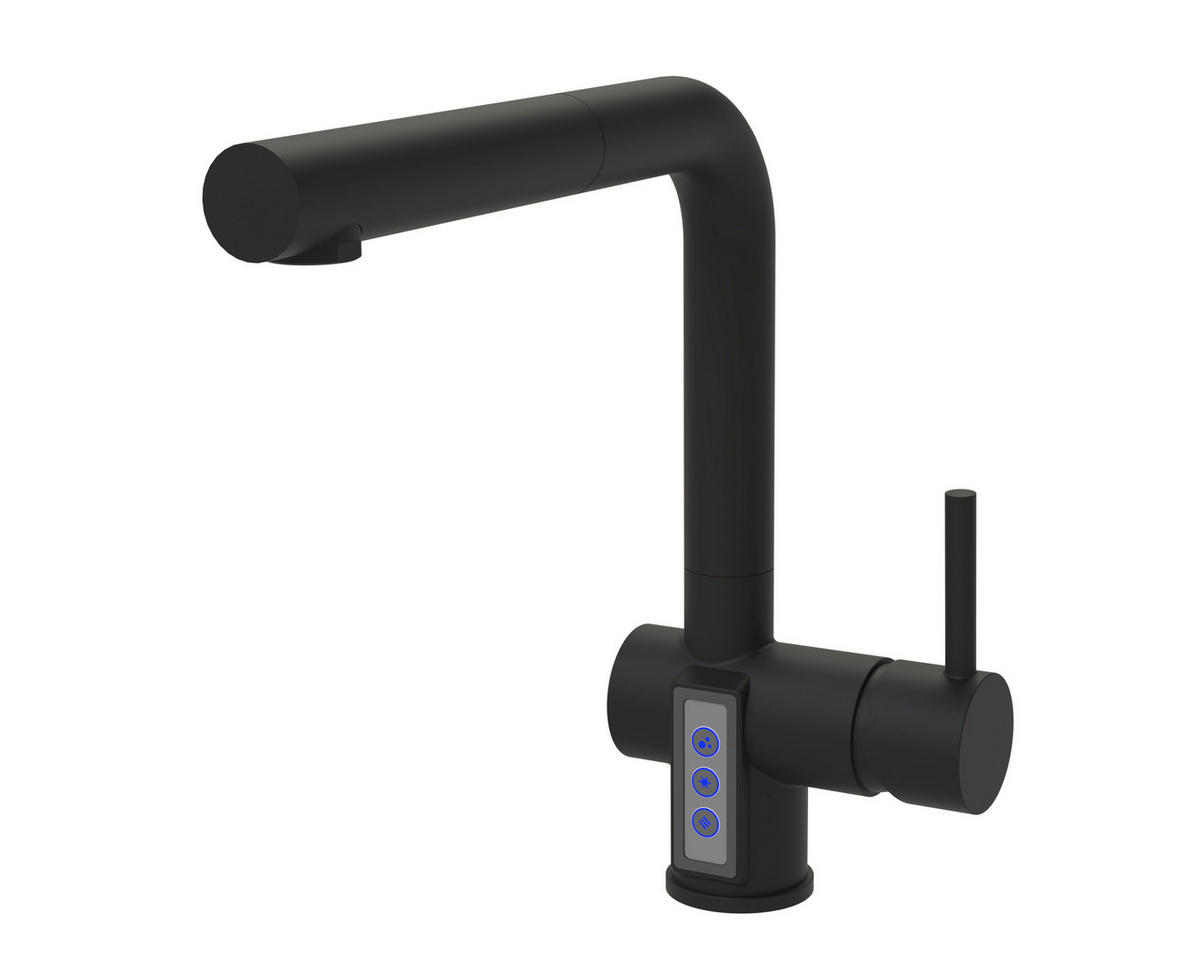 KÜCHENARMATUR 54856-S  - Schwarz, Basics, Metall (8/25,9/24,9cm)