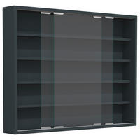 HÄNGEVITRINE  in Anthrazit  - Anthrazit/Silberfarben, MODERN, Glas/Holzwerkstoff (77/60/10cm) - MID.YOU