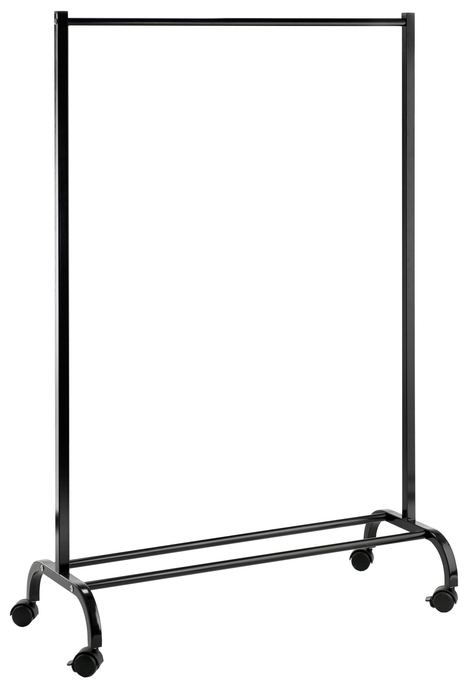 POJÍZDNÝ ŠATNÍ STOJAN - černá, Basics, kov/plast (97/146/44cm)