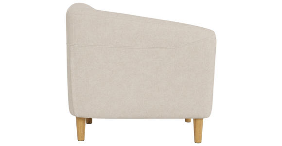 CHESTERFIELD-SESSEL Flachgewebe Beige  - Eichefarben/Beige, Trend, Holz/Textil (97/79/84cm) - Ambia Home