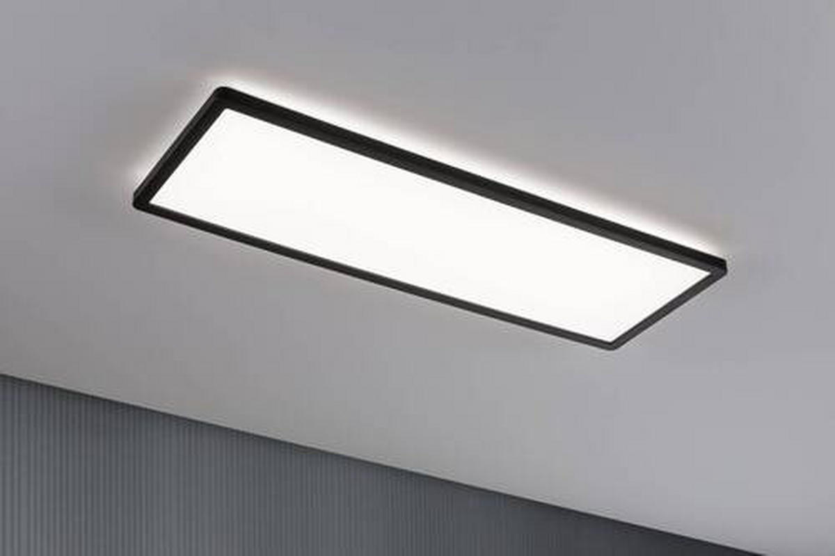 LED-PANEEL  - Schwarz, Basics, Kunststoff (58/20cm) - Paulmann