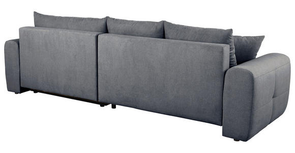 ECKSOFA Dunkelgrau Velours  - Dunkelgrau/Schwarz, KONVENTIONELL, Kunststoff/Textil (298/168cm) - Carryhome