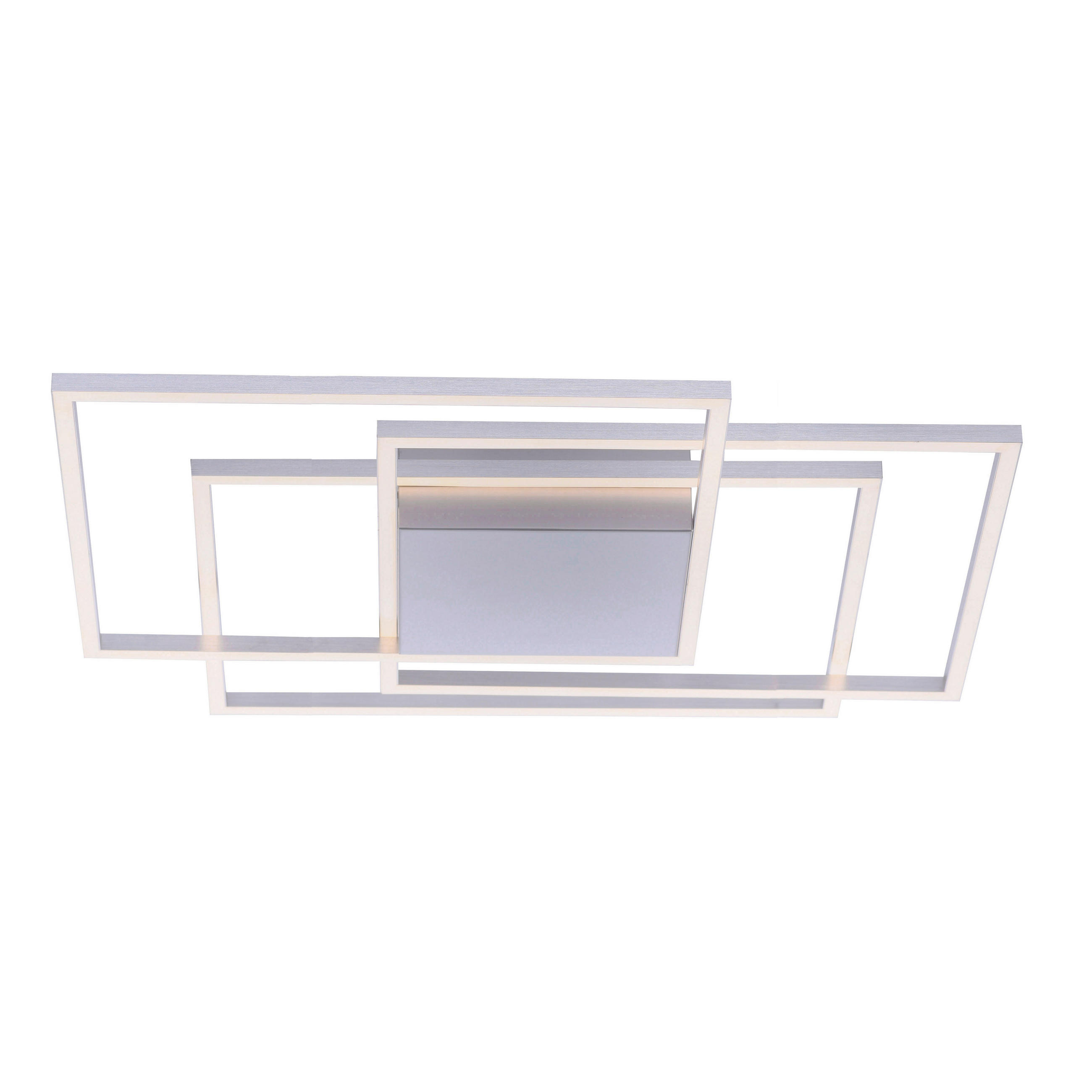 LED-DECKENLEUCHTE 75/75/7 cm   - Silberfarben, Design, Kunststoff/Metall (75/75/7cm) - Paul Neuhaus