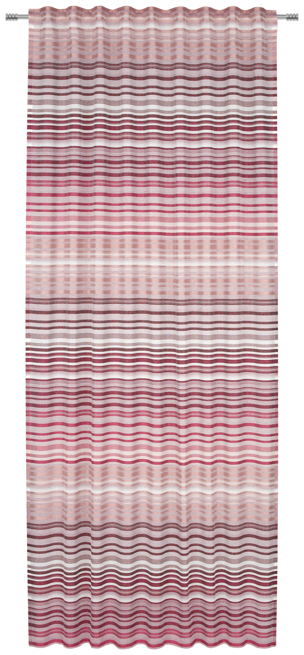 FERTIGVORHANG  halbtransparent   140/245 cm  - Rot, Basics, Textil (140/245cm) - Novel