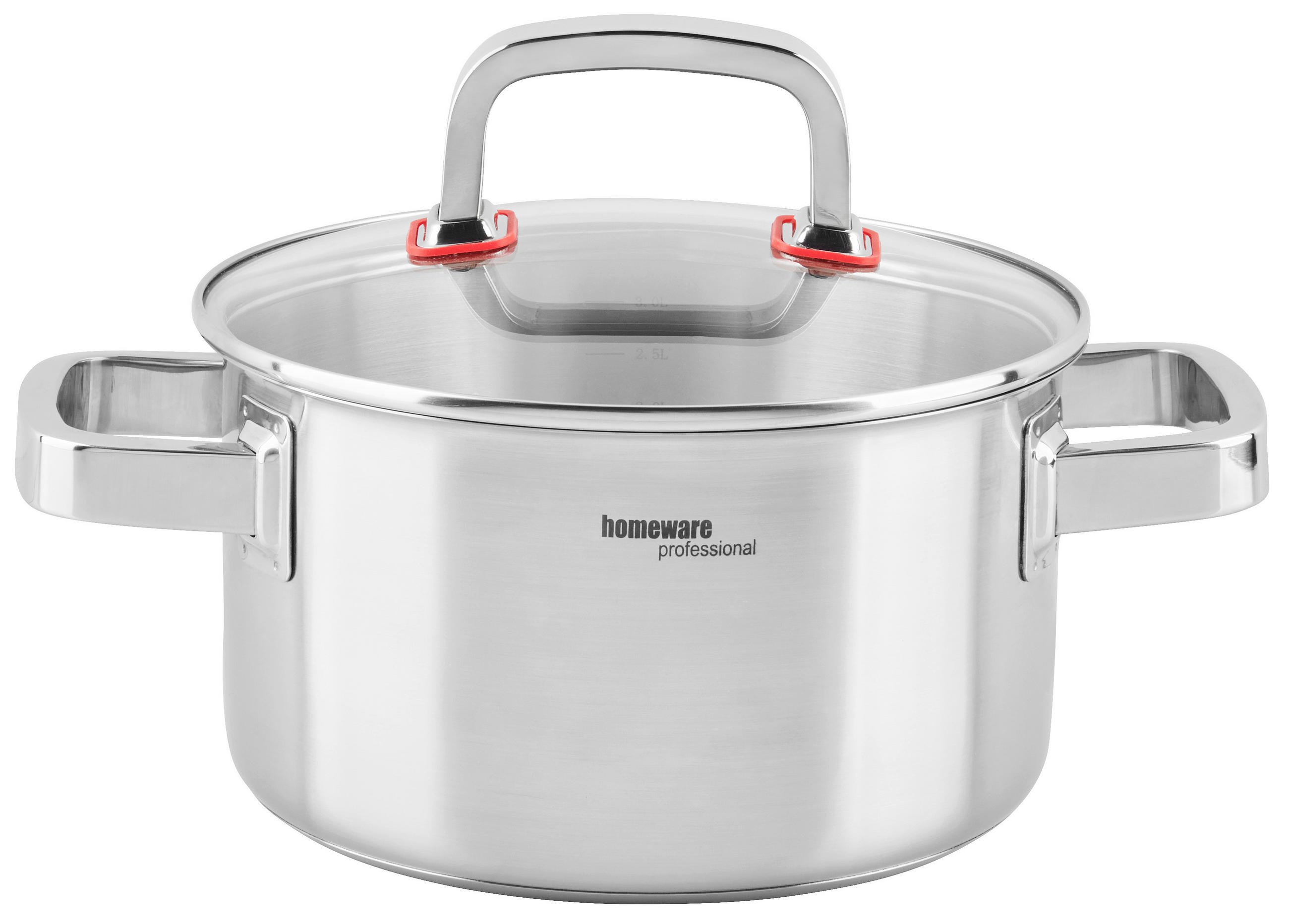 ŠERPA  3 l  - providno/prozirna, Dizajnerski, staklo/metal (20/11,5cm) - Homeware Profession.