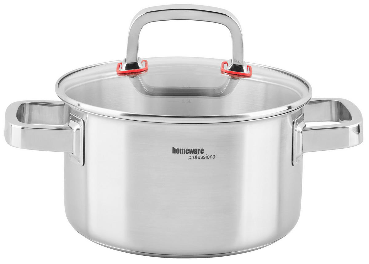 LONEC  nerjaveče jeklo   - barve nerjavečega jekla/prozorno, Design, kovina/steklo (20/11,5cm) - Homeware Profession.