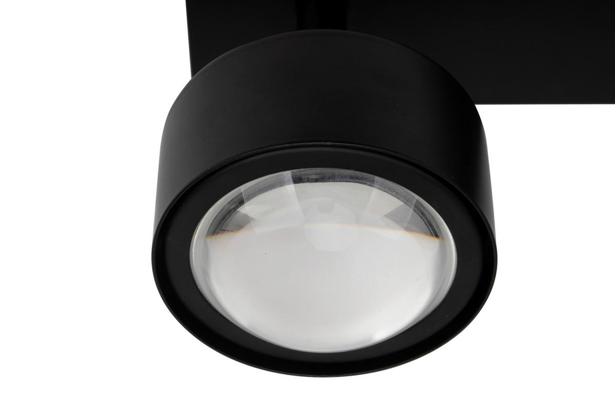 LED-STRAHLER Puk 25/8/10,8 cm   - Schwarz, Design, Metall (25/8/10,8cm) - Novel