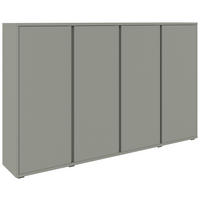 SCHUHSCHRANK Grün  - Grau/Grün, Design, Holzwerkstoff/Kunststoff (192,7/120/33,8cm) - Xora