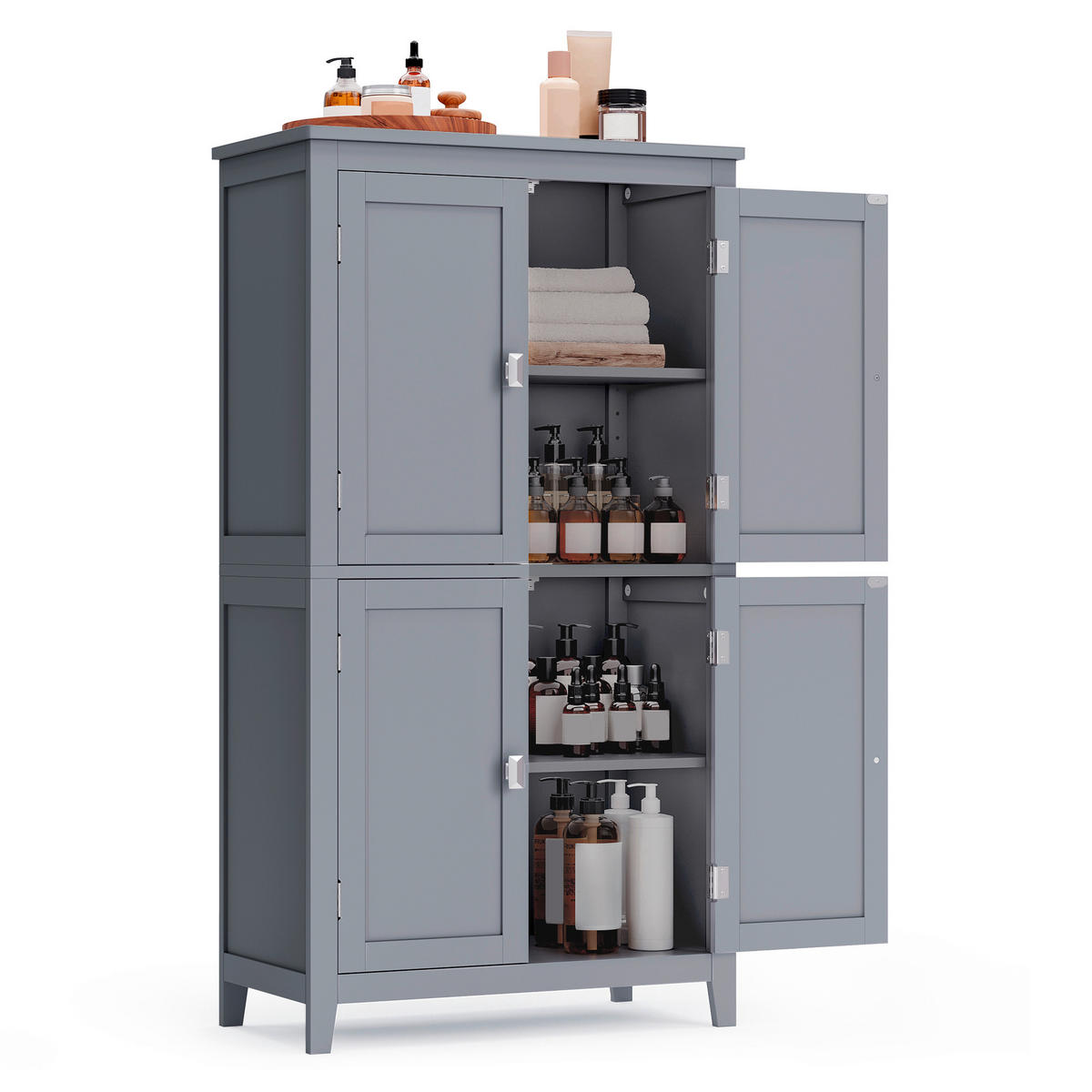 MIDISCHRANK 60/110/30 cm  - Grau, MODERN, Holzwerkstoff (60/110/30cm) - MID.YOU