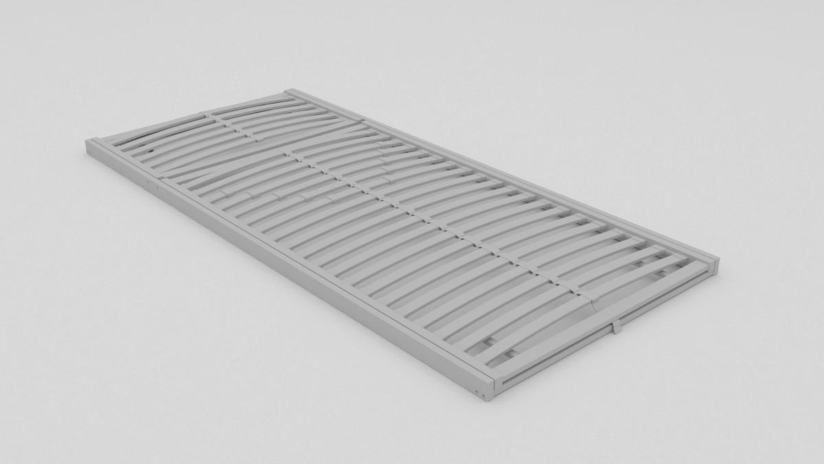 LATTENROST 80/200 cm  - Schieferfarben/Anthrazit, Basics, Holz/Kunststoff (80/200cm) - Dieter Knoll