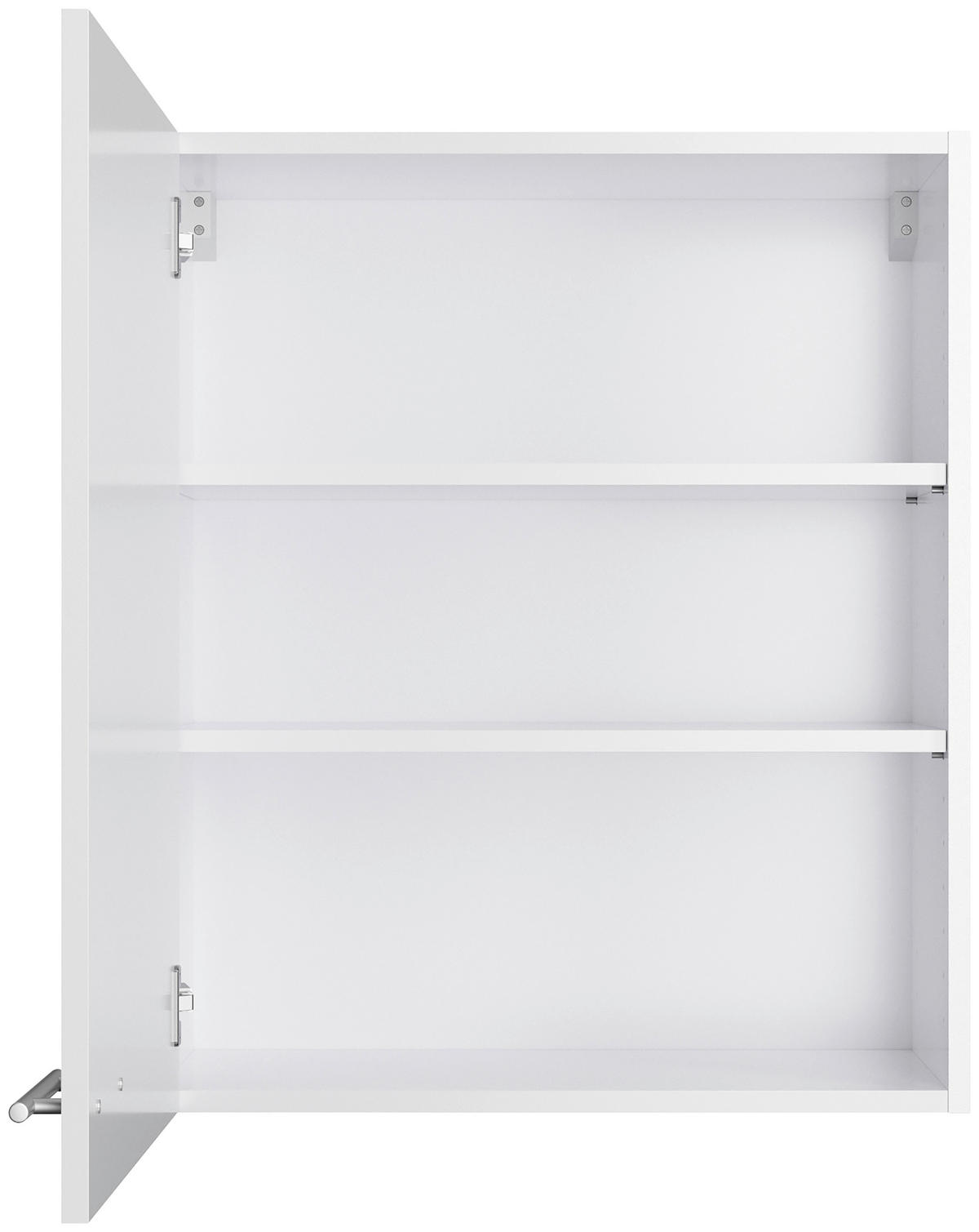 ECKKÜCHE 270/200 cm  in Weiß, Weiß Hochglanz  - Edelstahlfarben/Weiß Hochglanz, Basics, Holzwerkstoff/Metall (270/200cm) - Optifit