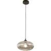 PENDELLEUCHTE Fiordaliso 30/200 cm   - Schwarz/Grau, Design, Glas/Metall (30/200cm) - Fabas Luce