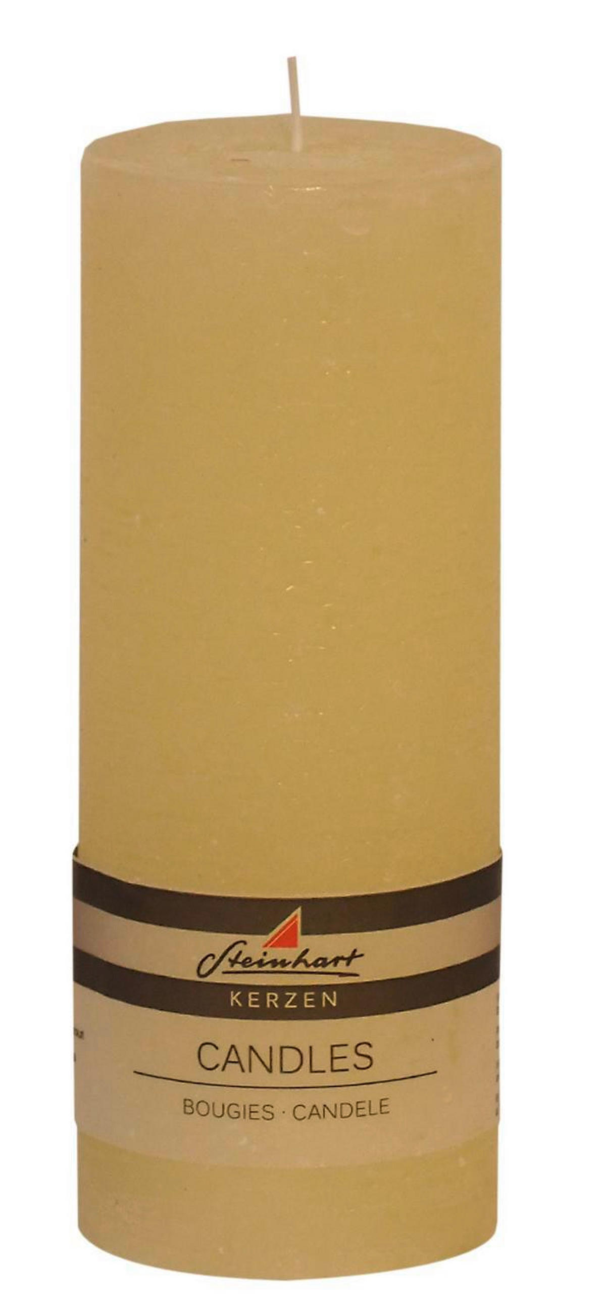 STUMPENKERZE  - Champagner, Basics (7,8/20cm) - Steinhart