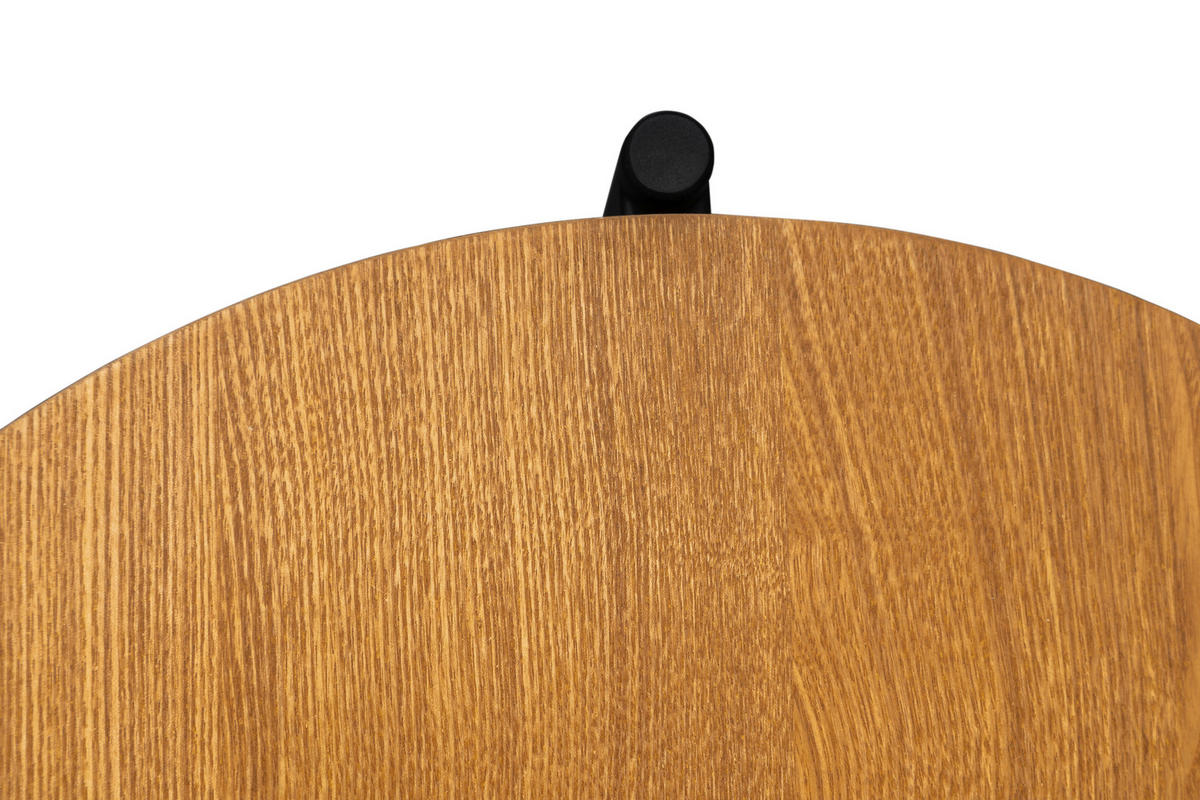 SATZTISCH in Metall, Holzwerkstoff  - Schwarz/Naturfarben, Modern, Holzwerkstoff/Metall (70/50/45/42/70/50cm) - MID.YOU