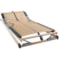 LATTENROST 120/200 cm  - Birkefarben/Silberfarben, Basics, Holz (120/200cm)