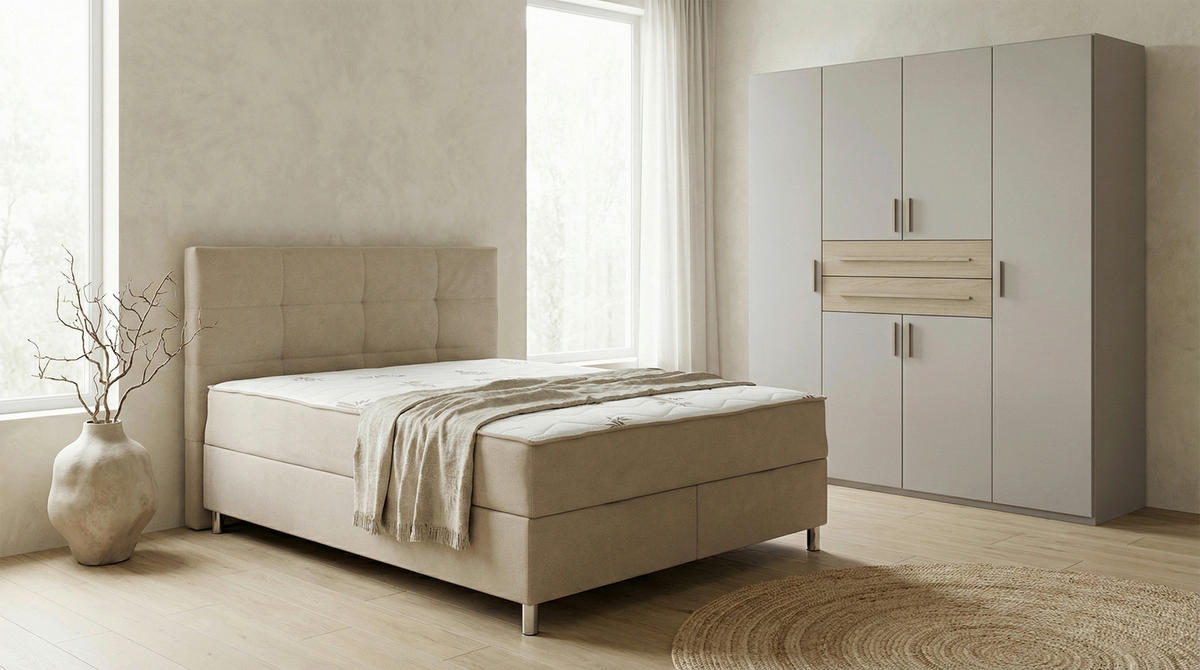 ORMAR ZA ODJEĆU boje hrasta, kašmir   - kašmir/boje hrasta, Moderno, drvni materijal (180/208/65cm) - Carryhome