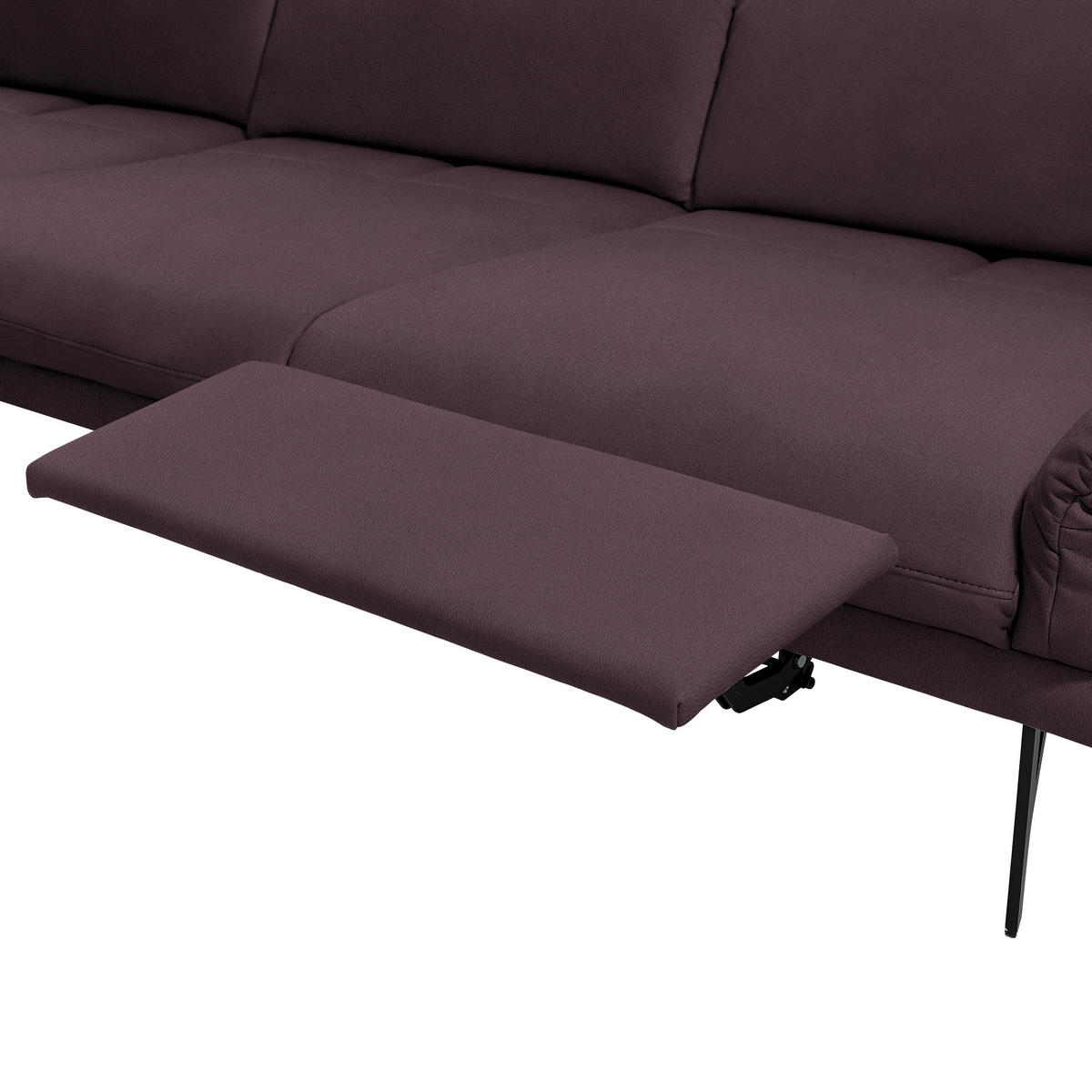 ECKSOFA in Echtleder Dunkelbraun  173/308 cm  - Anthrazit/Dunkelbraun, Design, Leder/Metall (173/308cm) - Joop!