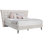 BOXSPRINGBETT 180/200 cm  in Beige  - Beige/Schwarz, Design, Holz/Holzwerkstoff (180/200cm) - Esposa