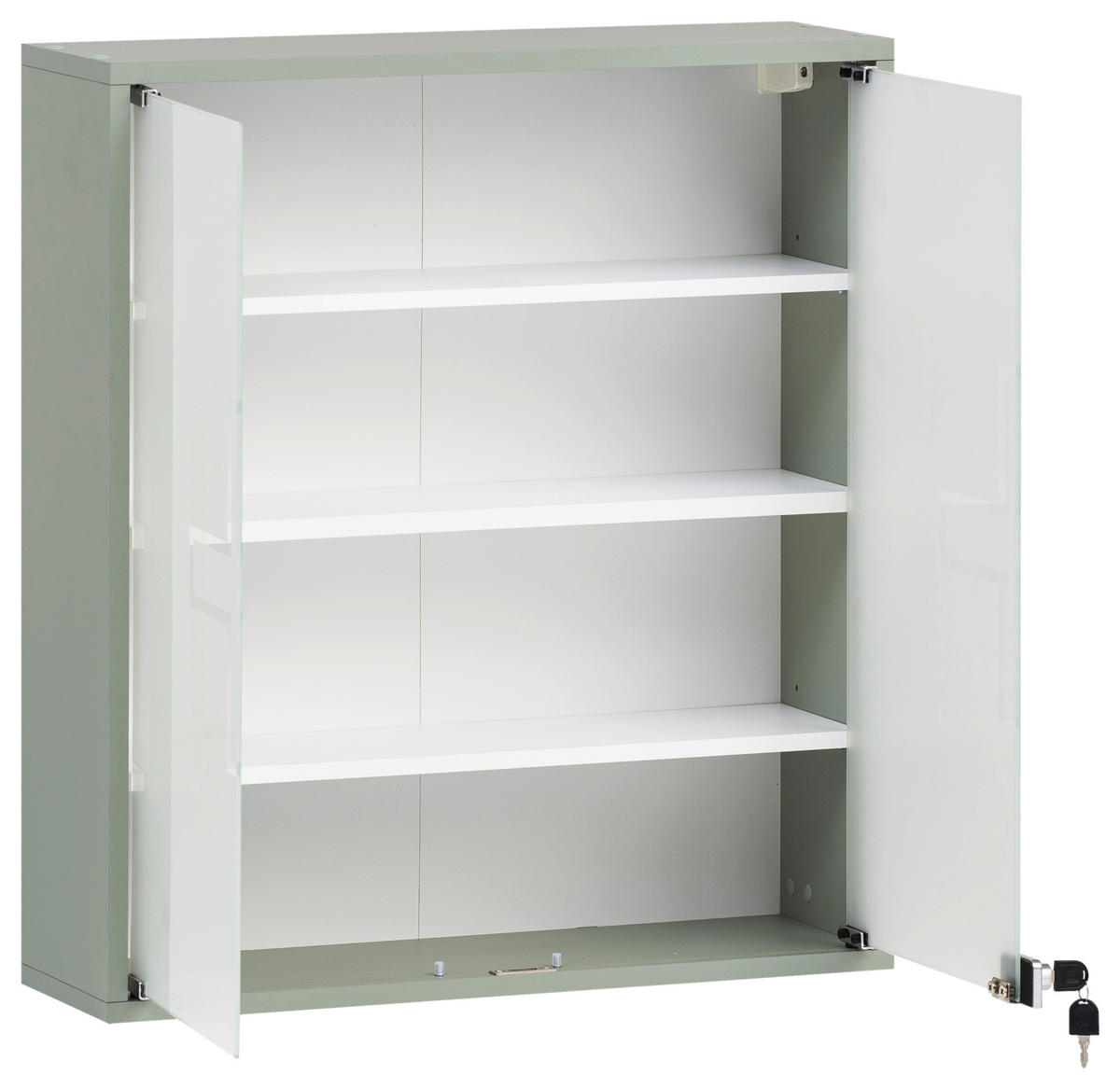 MEDIZINSCHRANK 64,2/71,4/19,6 cm  - Pastellgrün, MODERN, Glas/Holzwerkstoff (64,2/71,4/19,6cm) - Stylife