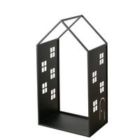 STOJAN NA DŘEVO KE KRBU - černá, Basics, kov (52/38/101cm)