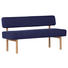 SITZBANK 160/87/58 cm in Blau - Blau/Buchefarben, KONVENTIONELL, Holz/Textil (160/87/58cm) - Cantus SITZBANK 160/87/58 cm in Blau - Blau/Buchefarben, KONVENTIONELL, Holz/Textil (160/87/58cm) - Cantus