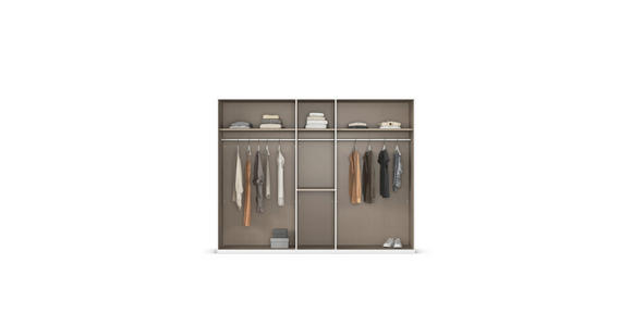 DREHTÜRENSCHRANK in Weiß - Weiß, Design, Holzwerkstoff/Kunststoff (251/197/60cm) - Novel