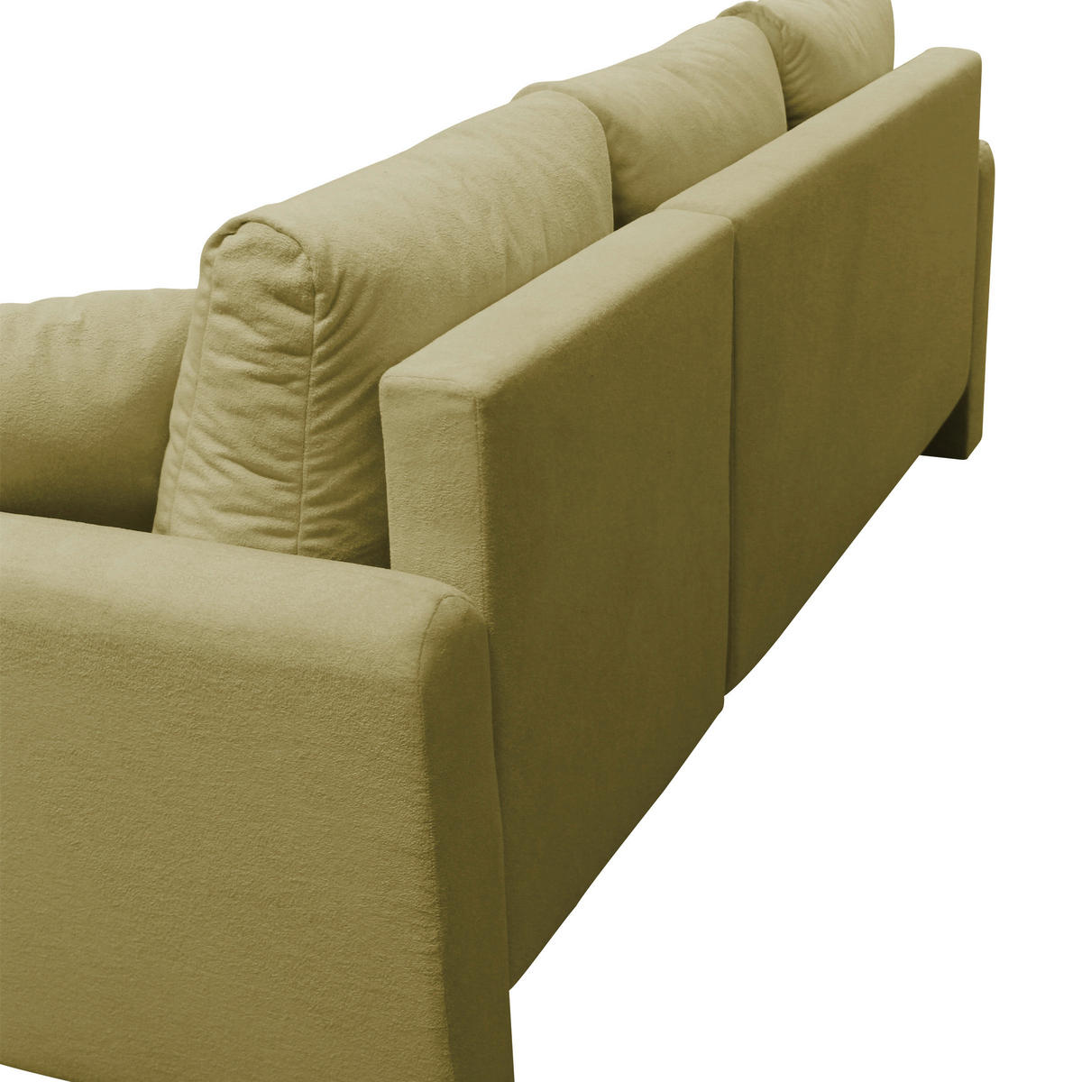 ECKSOFA STERN Grün Bouclé Zierkissen, Rückenkissen, Bettkasten  - Schwarz/Grün, Design, Kunststoff/Textil (207/152cm) - MID.YOU