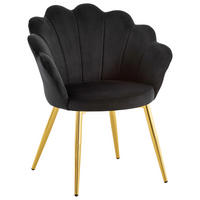 ŽIDLE, černá - černá/barvy zlata, Design, kov/textil (47,5/80/53cm) - MID.YOU