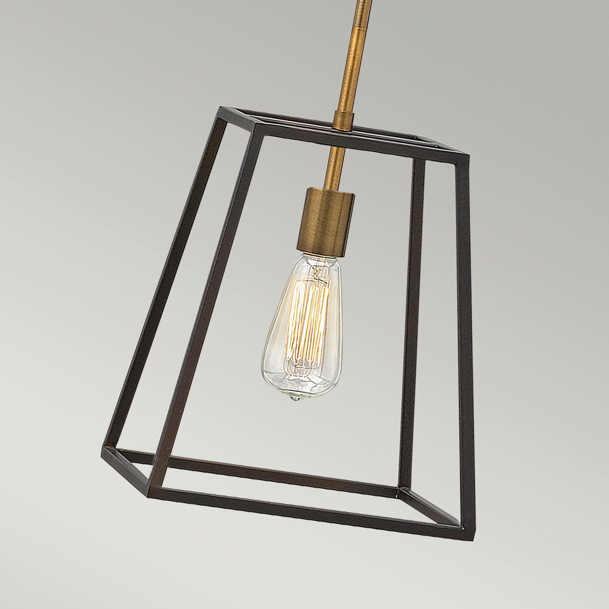 HÄNGLAMPA Elstead Fulton 25.4/38  cm  - svart/guldfärgad, Klassisk, metall (25.4/38 cm) - Elstead Lighting