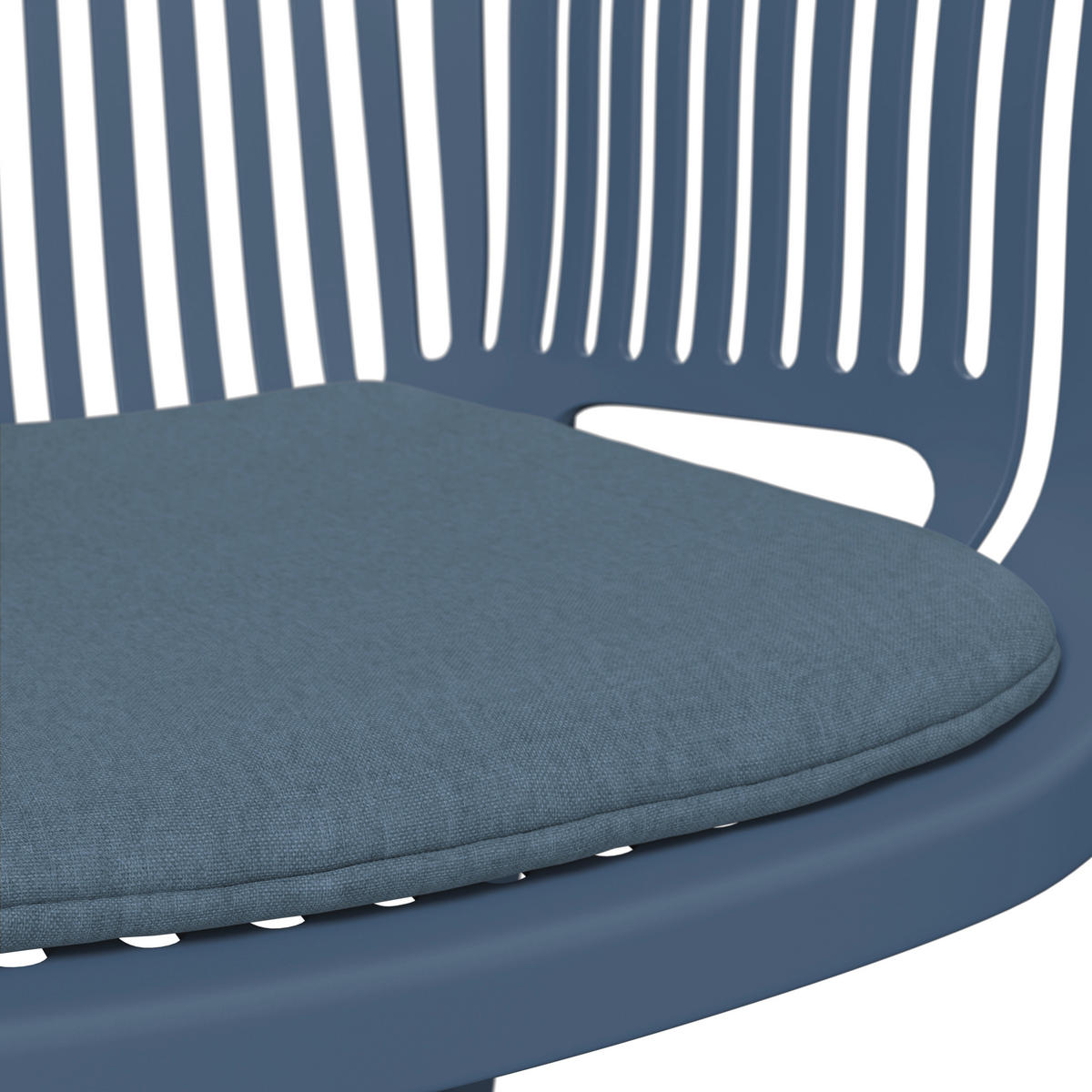 STAPELSESSEL in Kunststoff, Textil Blau  - Blau, Basics, Kunststoff/Textil (55/80/60cm) - Ambia Garden