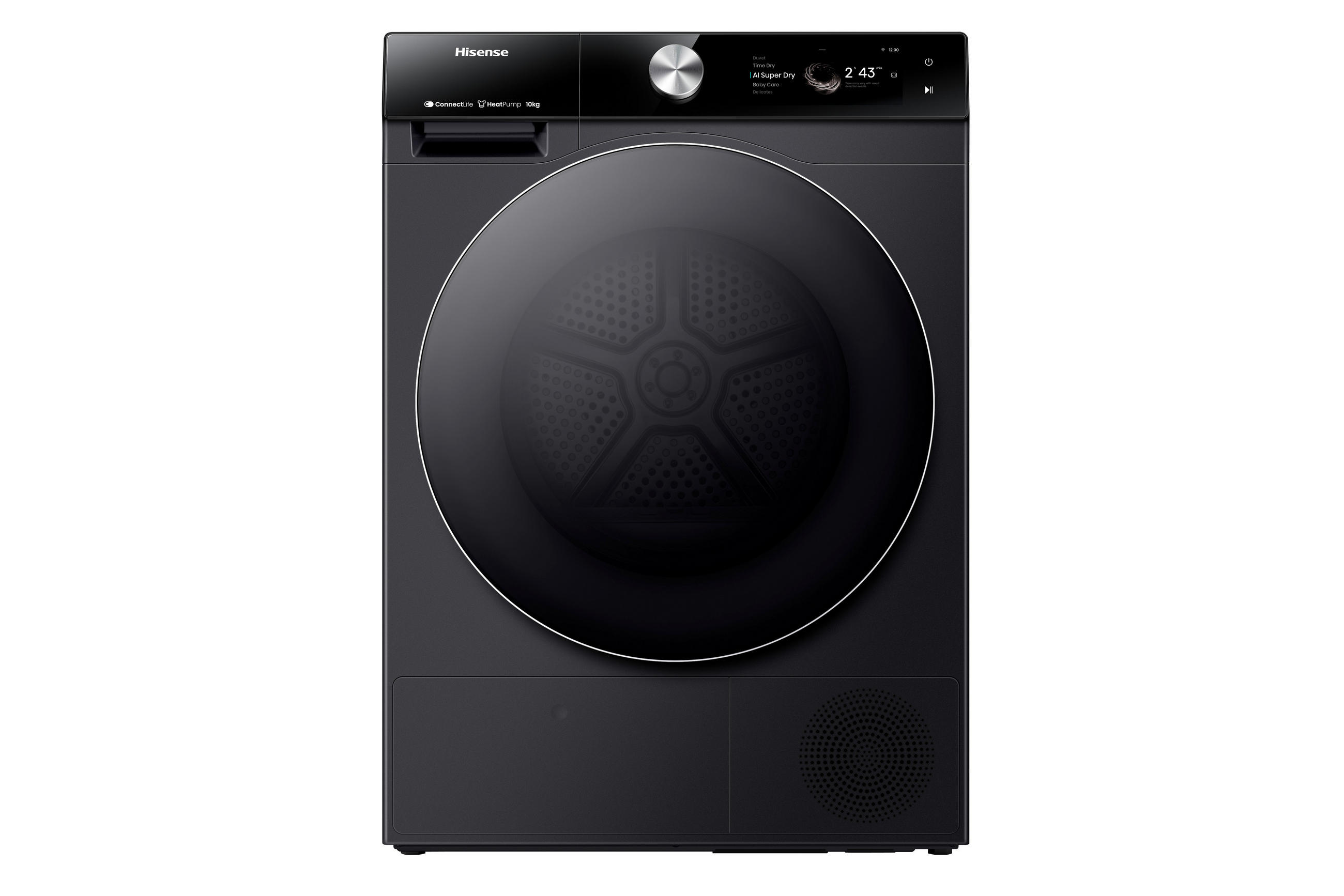 WÄRMEPUMPENTROCKNER DH7S107BB  - Schwarz, Basics, Glas/Kunststoff (59,5/84,5/64cm) - Hisense