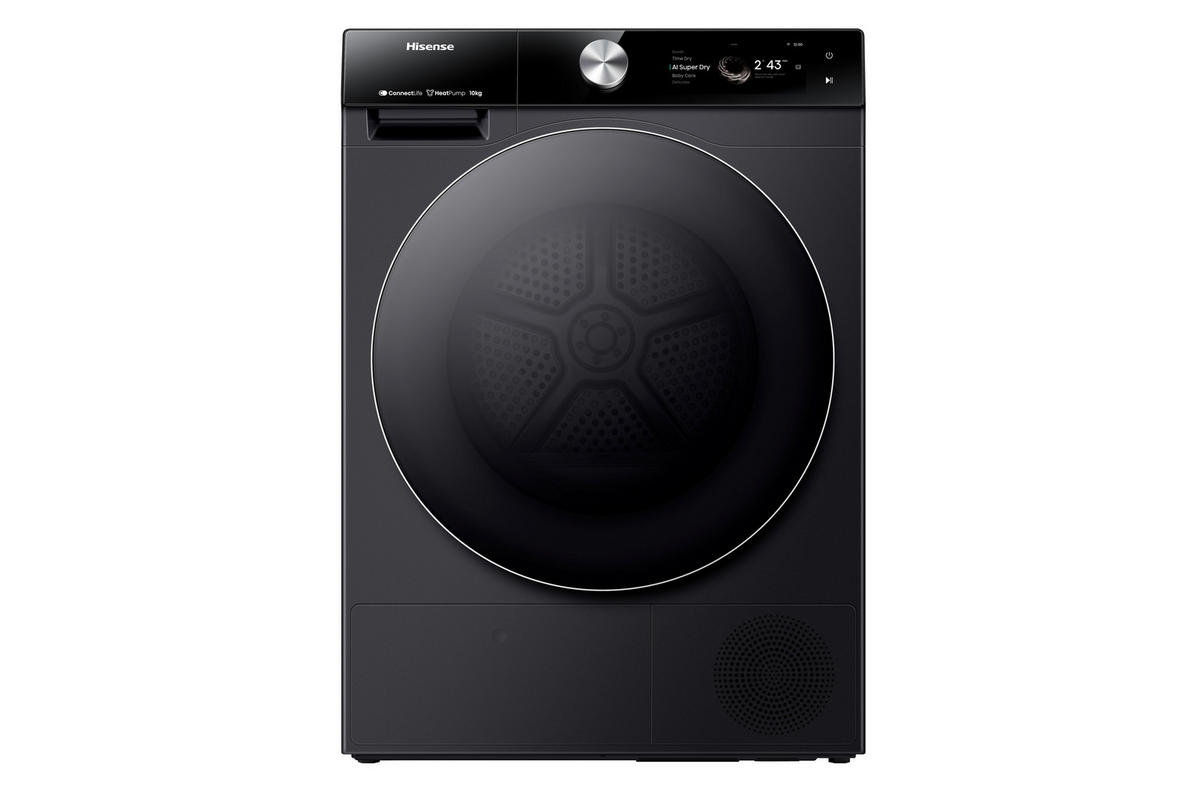WÄRMEPUMPENTROCKNER DH7S107BB  - Schwarz, Basics, Glas/Kunststoff (59,5/84,5/64cm) - Hisense