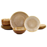 TAFELSERVICE Cognac 12-teilig  - Cognac, Keramik - Creatable