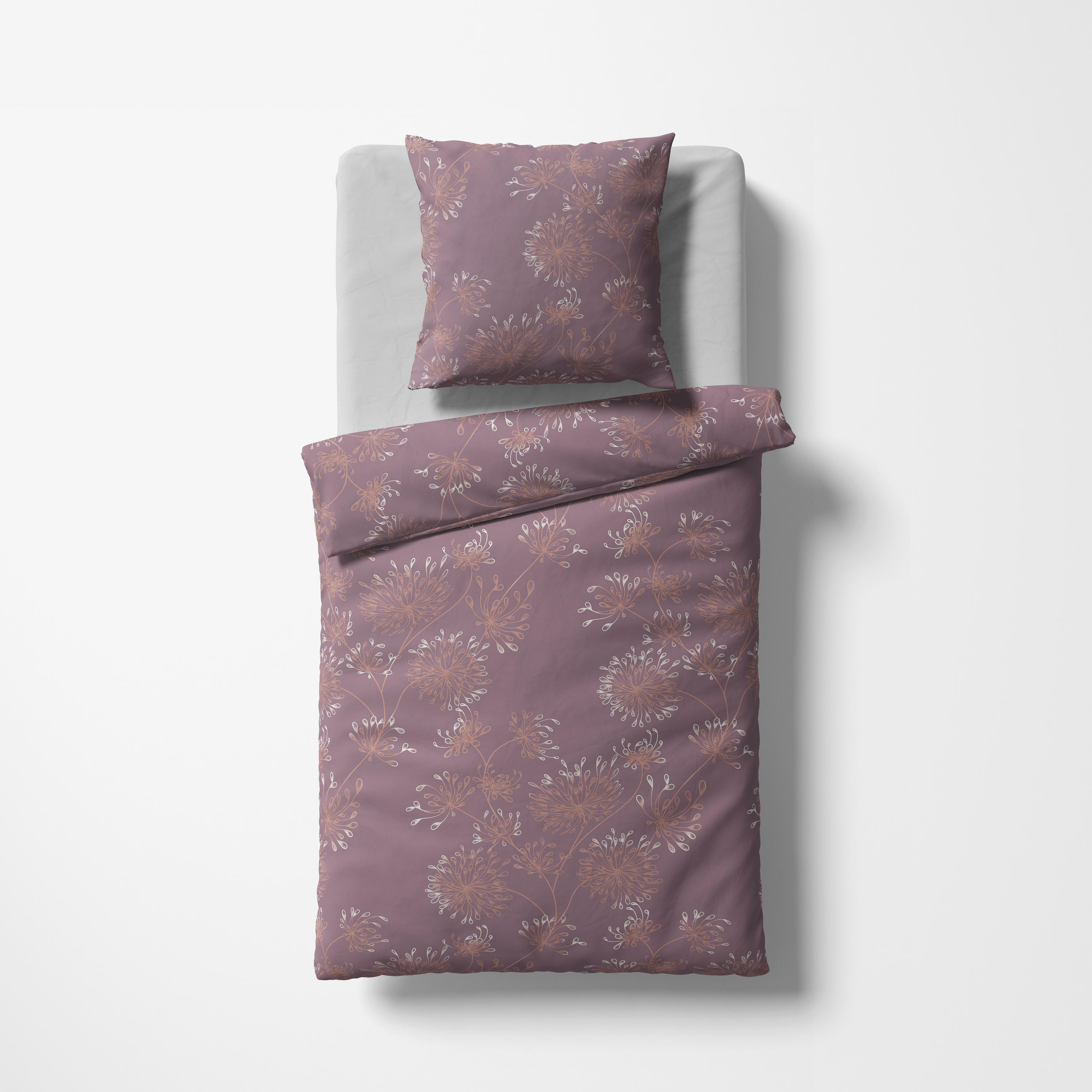 BETTWÄSCHE Black Premium Jersey Interlock-Jersey 135/200 cm - Mauve, Design, Textil (135/200cm) - Fleuresse