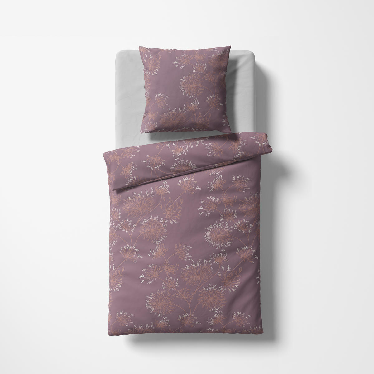 BETTWÄSCHE Black Premium Jersey Interlock-Jersey 135/200 cm  - Mauve, Design, Textil (135/200cm) - Fleuresse