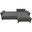 ECKSOFA in Webstoff Anthrazit  - Anthrazit/Schwarz, KONVENTIONELL, Kunststoff/Textil (281/189cm) - Carryhome