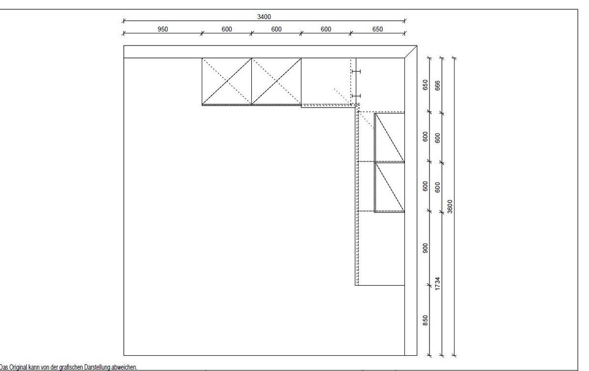ECKKÜCHE 275/245 cm  in Eichefarben, Weiß Hochglanz  - Eichefarben/Weiß Hochglanz, Design, Holzwerkstoff/Metall (275/245cm) - Welnova